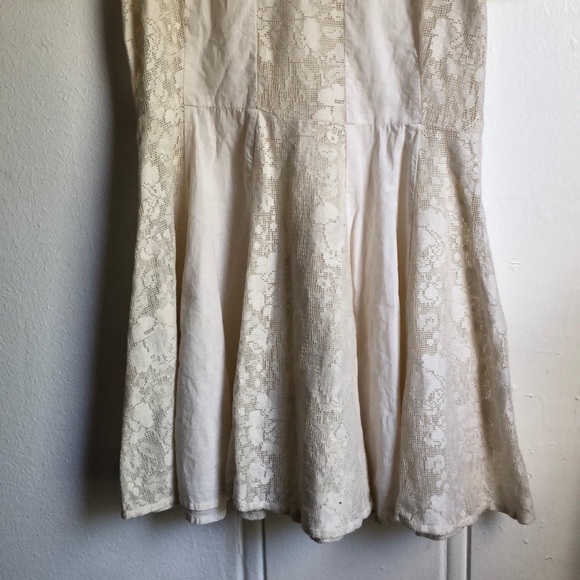 White crochet skater dress - Picture 3 of 5